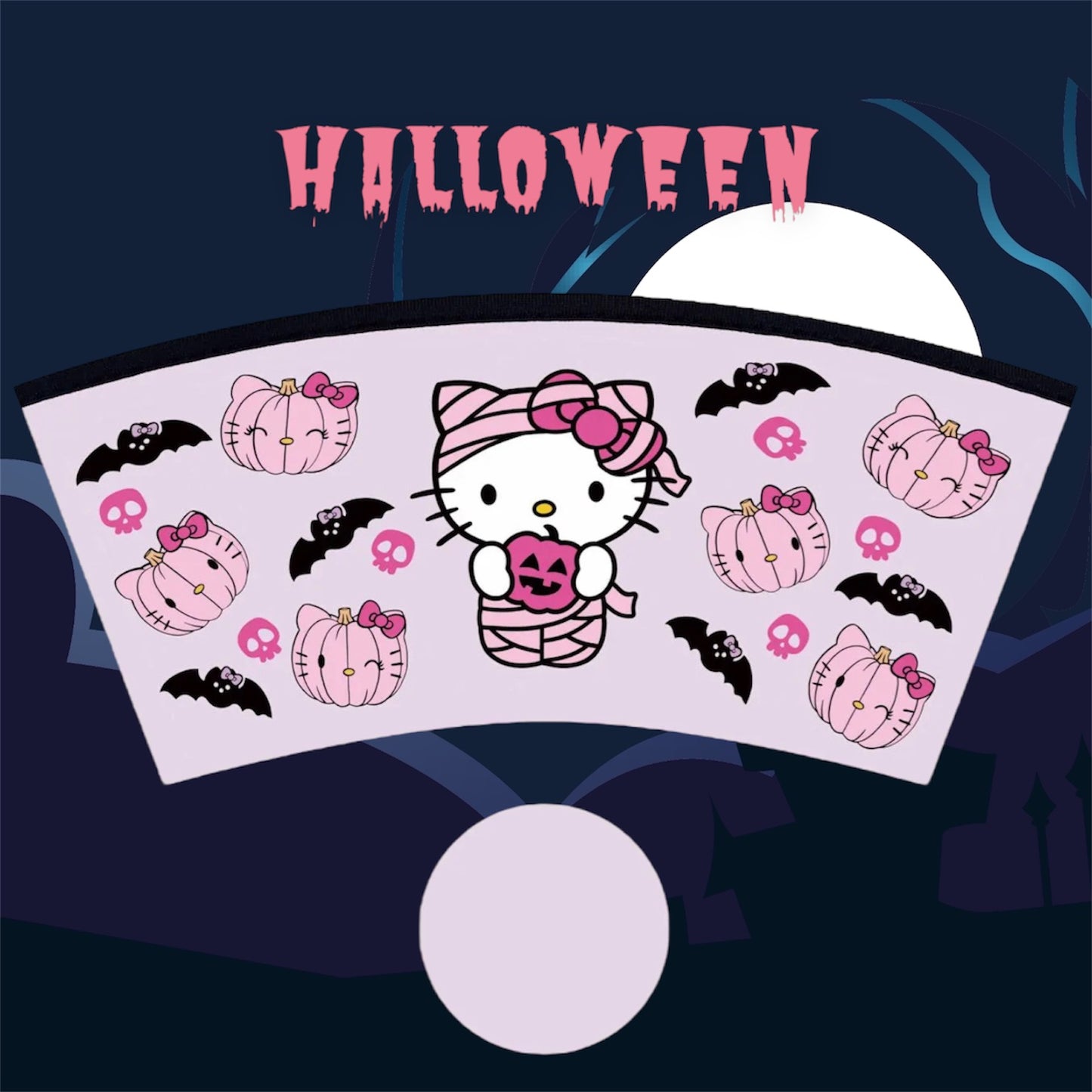 Mummy Kitty 16oz Cup Sleeve