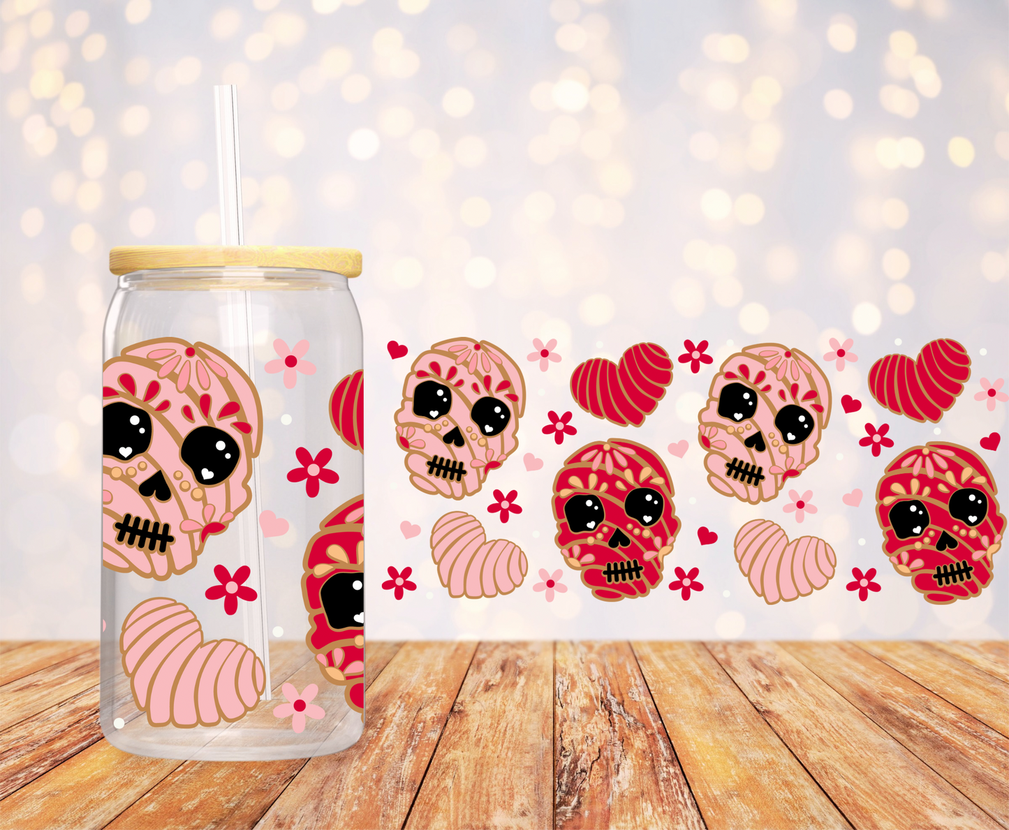 Pink skulls