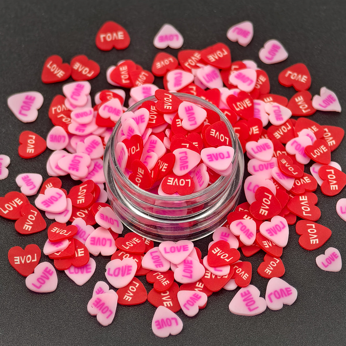 Valentine Hearts 2oz Shaker