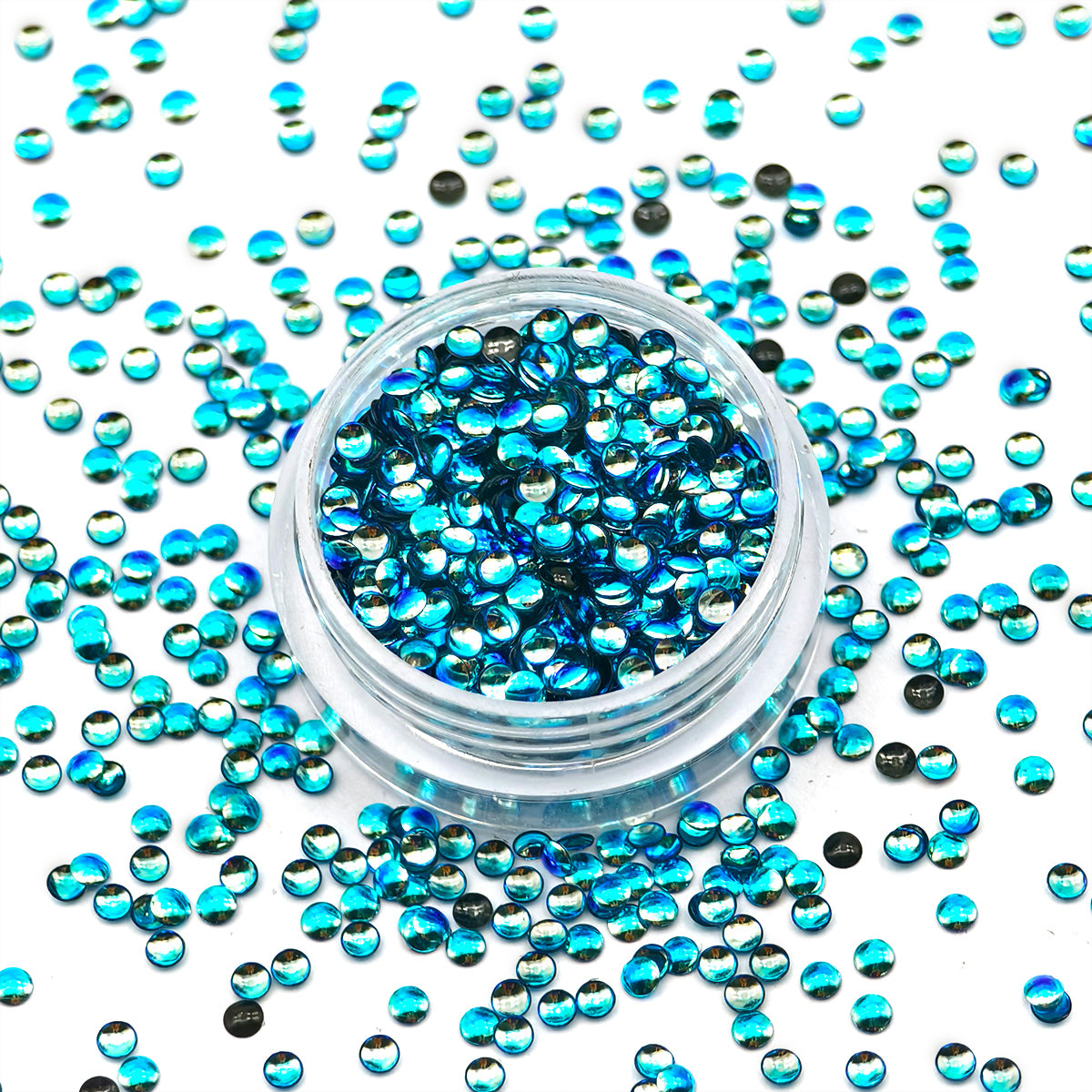 Pearl glitter cerulean