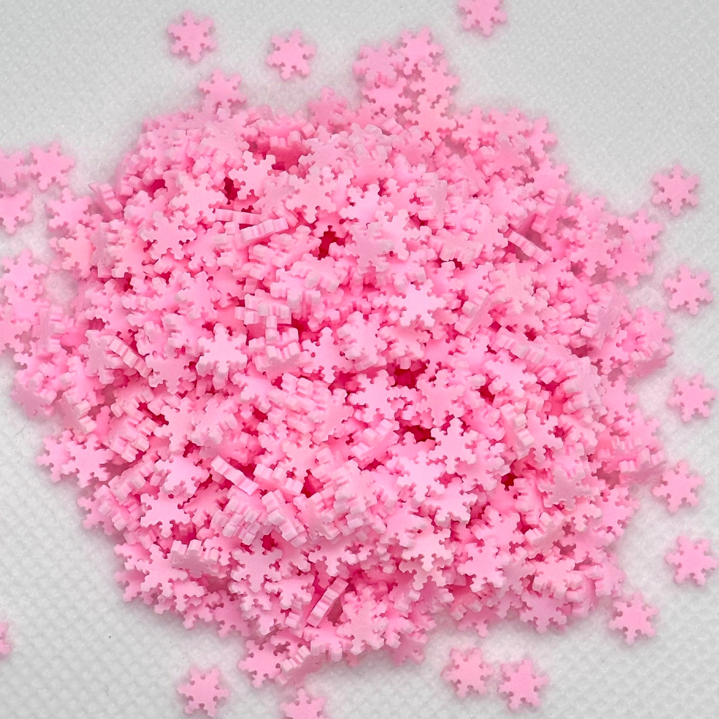 Pink snowflakes