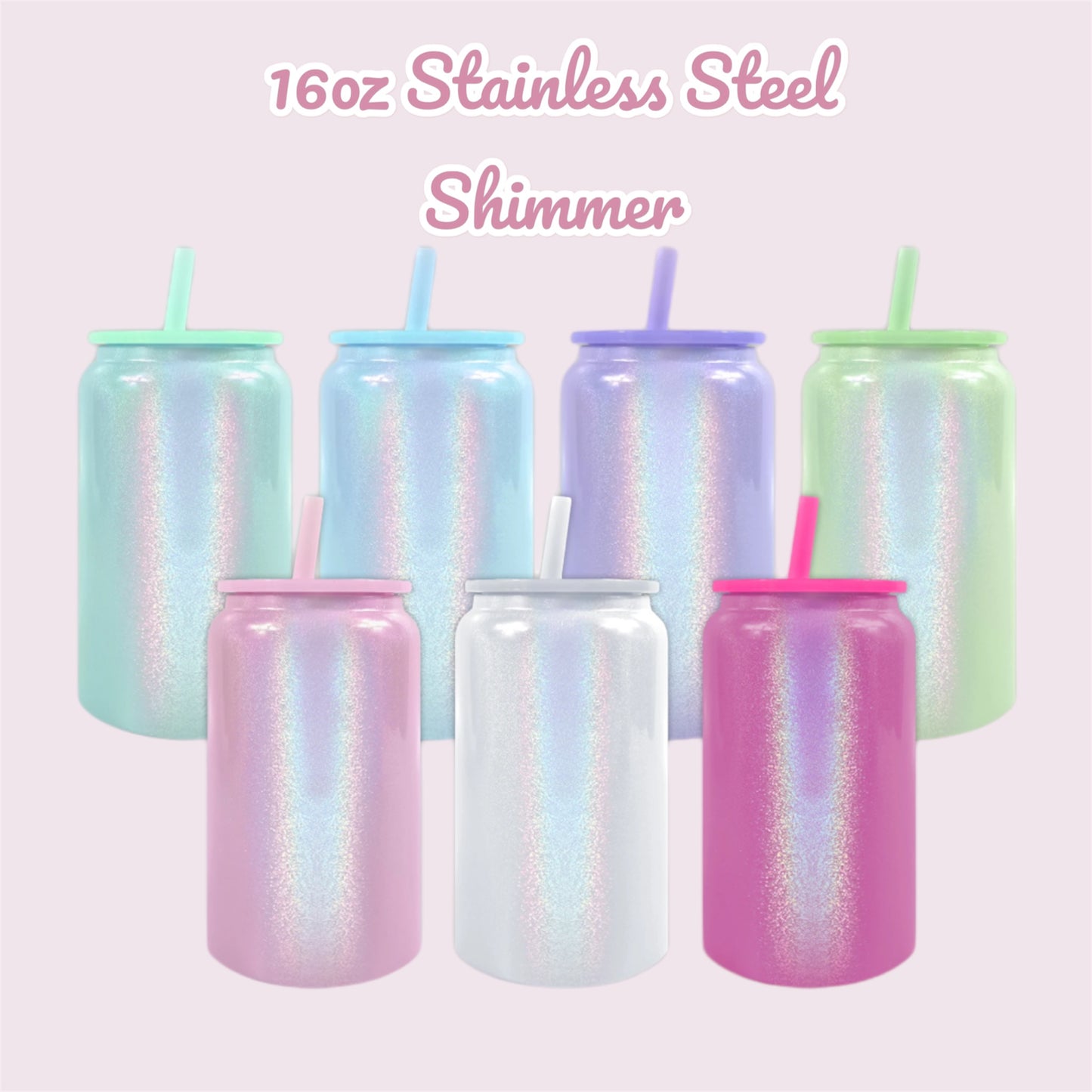 16oz Shimmer Stainless Steel