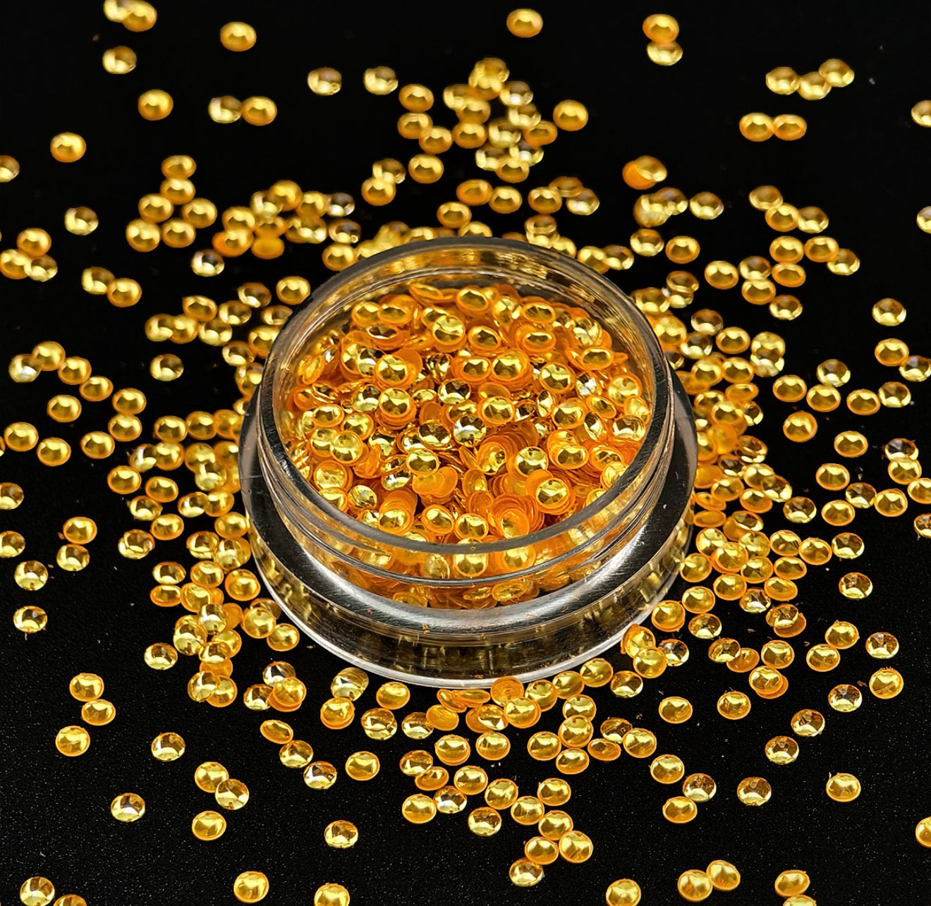 Orange pearl glitter